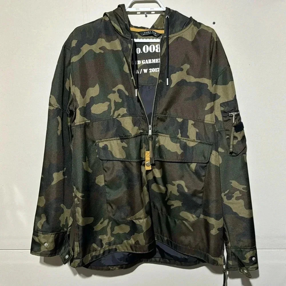 Zara camo windbreaker